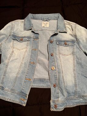 Love Tree Light Blue Denim Jean Jacket